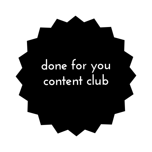 done for you content club logo