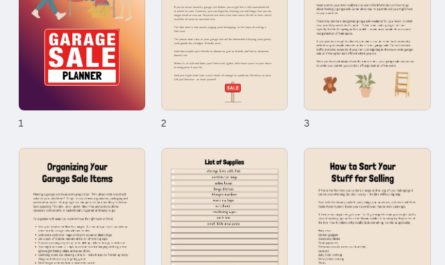 garage sale planner