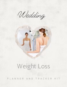 wedding weight loss planner cover simple