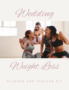 wedding weight loss planner cover page